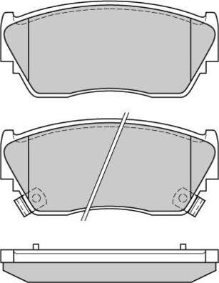 E.T.F. 12-0511 - Тормозные колодки, дисковые, комплект autodnr.net