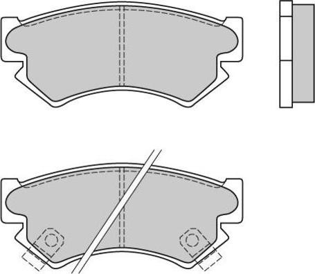 E.T.F. 12-0534 - Тормозные колодки, дисковые, комплект avtokuzovplus.com.ua