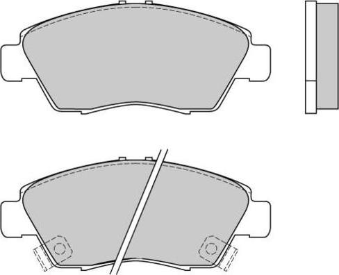 Ashika 50433 - Гальмівні колодки, дискові гальма autocars.com.ua