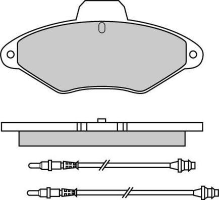 E.T.F. 12-0564 - Тормозные колодки, дисковые, комплект avtokuzovplus.com.ua