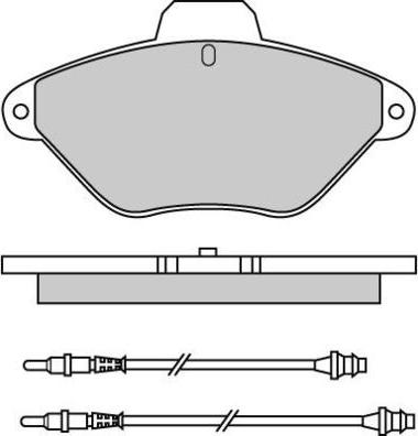 E.T.F. 12-0565 - Тормозные колодки, дисковые, комплект avtokuzovplus.com.ua