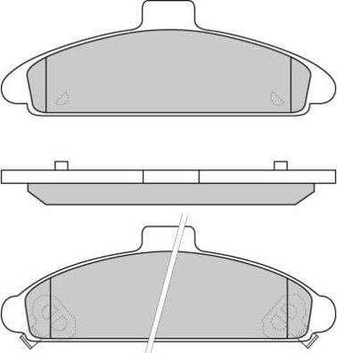 E.T.F. 12-0579 - Тормозные колодки, дисковые, комплект avtokuzovplus.com.ua