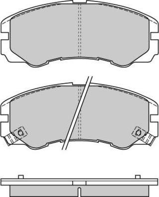 E.T.F. 12-0580 - Гальмівні колодки, дискові гальма autocars.com.ua