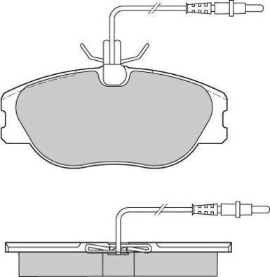 E.T.F. 12-0598 - Тормозные колодки, дисковые, комплект avtokuzovplus.com.ua