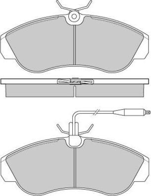 E.T.F. 12-0615 - Тормозные колодки, дисковые, комплект avtokuzovplus.com.ua