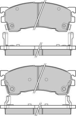 E.T.F. 12-0622 - Гальмівні колодки, дискові гальма autocars.com.ua