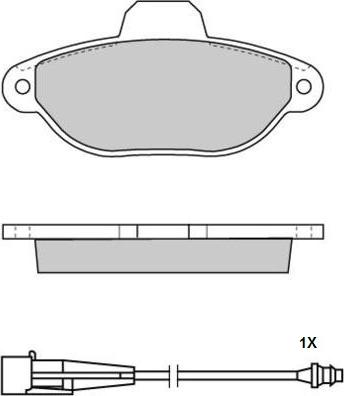 E.T.F. 12-0626 - Гальмівні колодки, дискові гальма autocars.com.ua