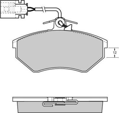 E.T.F. 12-0638 - Тормозные колодки, дисковые, комплект avtokuzovplus.com.ua