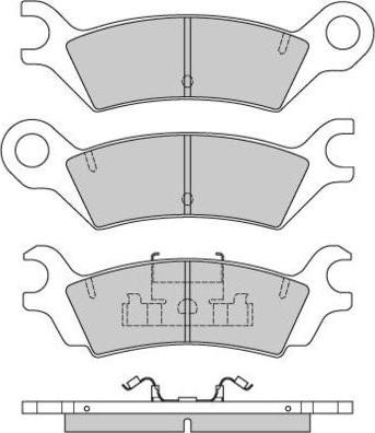 E.T.F. 12-0640 - Гальмівні колодки, дискові гальма autocars.com.ua