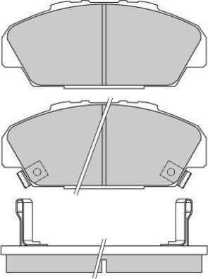 E.T.F. 12-0648 - Гальмівні колодки, дискові гальма autocars.com.ua