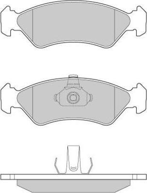 E.T.F. 12-0671 - Гальмівні колодки, дискові гальма autocars.com.ua