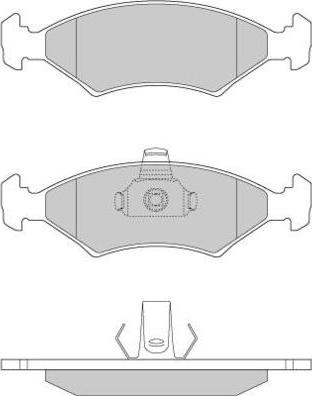 E.T.F. 12-0675 - Тормозные колодки, дисковые, комплект avtokuzovplus.com.ua