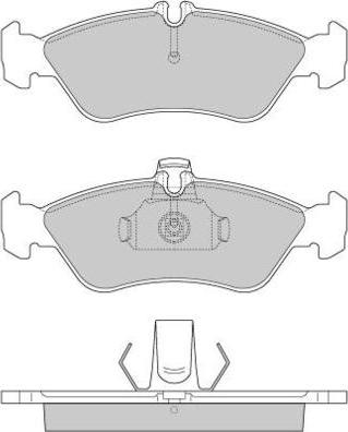 E.T.F. 12-0689 - Тормозные колодки, дисковые, комплект avtokuzovplus.com.ua