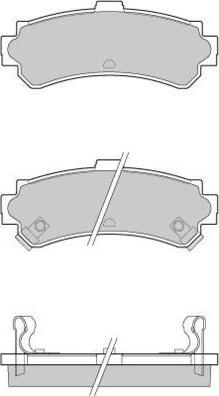 E.T.F. 12-0690 - Тормозные колодки, дисковые, комплект avtokuzovplus.com.ua