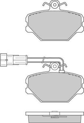 E.T.F. 12-0693 - Тормозные колодки, дисковые, комплект avtokuzovplus.com.ua