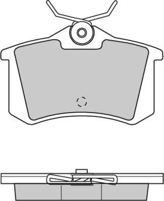 E.T.F. 12-0701 - Тормозные колодки, дисковые, комплект avtokuzovplus.com.ua