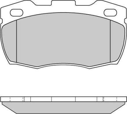 E.T.F. 12-0717 - Гальмівні колодки, дискові гальма autocars.com.ua