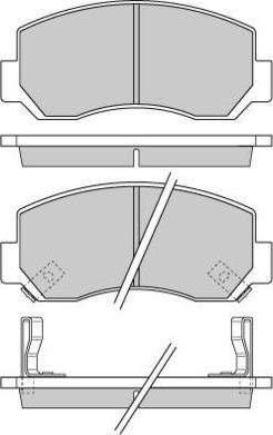 E.T.F. 12-0727 - Тормозные колодки, дисковые, комплект autodnr.net