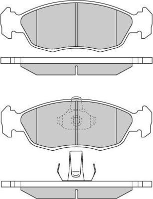 E.T.F. 12-0729 - Тормозные колодки, дисковые, комплект autodnr.net