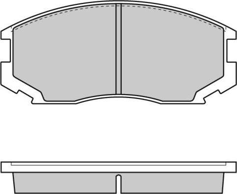 Japanparts JPA589AF - Гальмівні колодки, дискові гальма autocars.com.ua