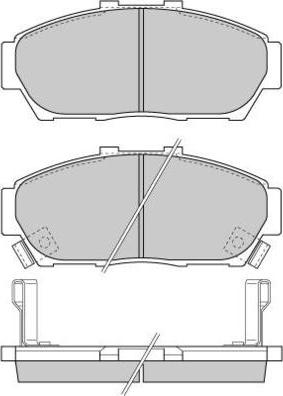 E.T.F. 12-0736 - Тормозные колодки, дисковые, комплект autodnr.net