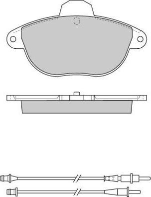 E.T.F. 12-0737 - Тормозные колодки, дисковые, комплект avtokuzovplus.com.ua