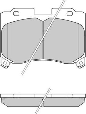 E.T.F. 12-0740 - Гальмівні колодки, дискові гальма autocars.com.ua