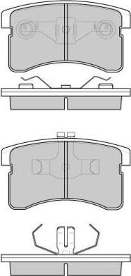 E.T.F. 12-0751 - Тормозные колодки, дисковые, комплект avtokuzovplus.com.ua