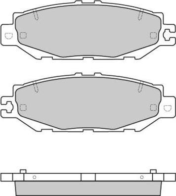 E.T.F. 12-0753 - Тормозные колодки, дисковые, комплект avtokuzovplus.com.ua