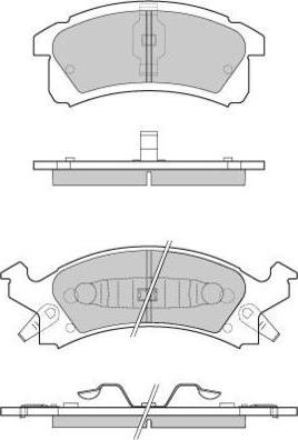 E.T.F. 12-0779 - Гальмівні колодки, дискові гальма autocars.com.ua