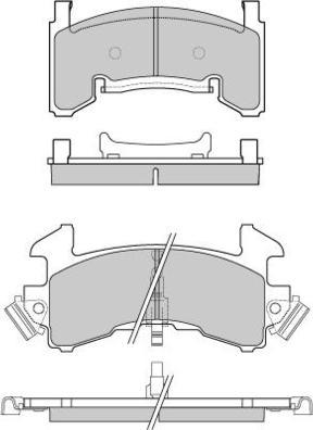 E.T.F. 12-0796 - Гальмівні колодки, дискові гальма autocars.com.ua