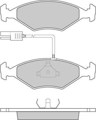 E.T.F. 12-0823 - Тормозные колодки, дисковые, комплект avtokuzovplus.com.ua