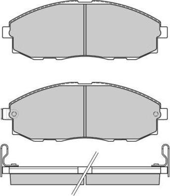 E.T.F. 12-0828 - Тормозные колодки, дисковые, комплект autodnr.net