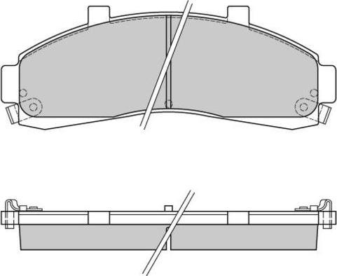 E.T.F. 12-0829 - Тормозные колодки, дисковые, комплект avtokuzovplus.com.ua