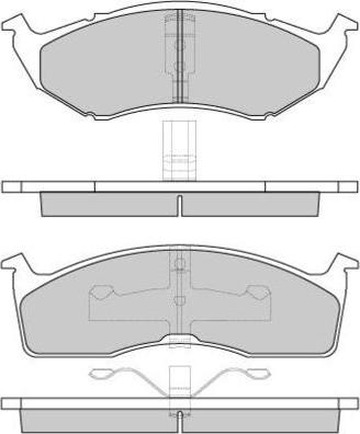 E.T.F. 12-0841 - Гальмівні колодки, дискові гальма autocars.com.ua