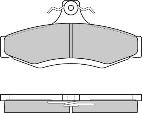 E.T.F. 12-0851 - Тормозные колодки, дисковые, комплект avtokuzovplus.com.ua