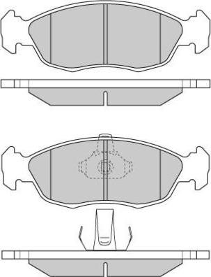 E.T.F. 12-0853 - Тормозные колодки, дисковые, комплект autodnr.net