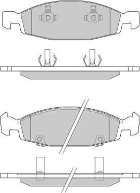 E.T.F. 12-0865 - Гальмівні колодки, дискові гальма autocars.com.ua