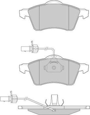 E.T.F. 12-0868 - Гальмівні колодки, дискові гальма autocars.com.ua