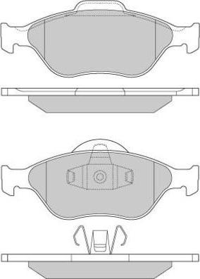 E.T.F. 12-0872 - Гальмівні колодки, дискові гальма autocars.com.ua