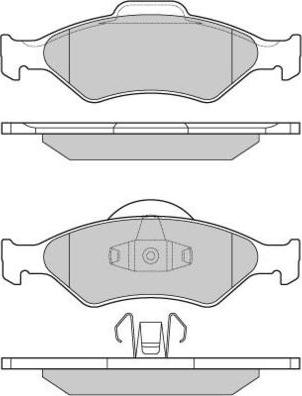 E.T.F. 12-0873 - Гальмівні колодки, дискові гальма autocars.com.ua