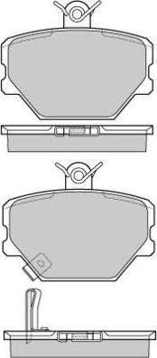 E.T.F. 12-0881 - Тормозные колодки, дисковые, комплект avtokuzovplus.com.ua