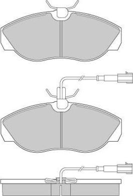 E.T.F. 12-0888 - Тормозные колодки, дисковые, комплект avtokuzovplus.com.ua