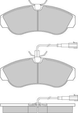 E.T.F. 12-0889 - Тормозные колодки, дисковые, комплект avtokuzovplus.com.ua