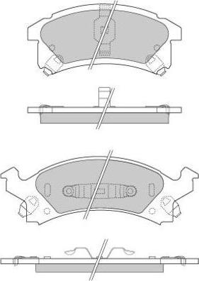 E.T.F. 12-0893 - Гальмівні колодки, дискові гальма autocars.com.ua