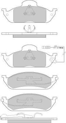 E.T.F. 12-0897 - Гальмівні колодки, дискові гальма autocars.com.ua