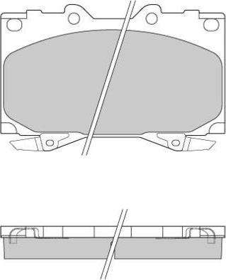 E.T.F. 12-0898 - Гальмівні колодки, дискові гальма autocars.com.ua