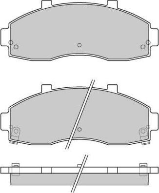 E.T.F. 12-0901 - Тормозные колодки, дисковые, комплект avtokuzovplus.com.ua