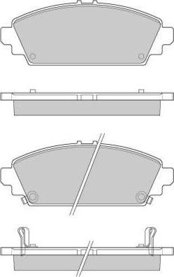 E.T.F. 12-0904 - Тормозные колодки, дисковые, комплект avtokuzovplus.com.ua