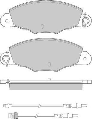 E.T.F. 12-0930 - Тормозные колодки, дисковые, комплект avtokuzovplus.com.ua